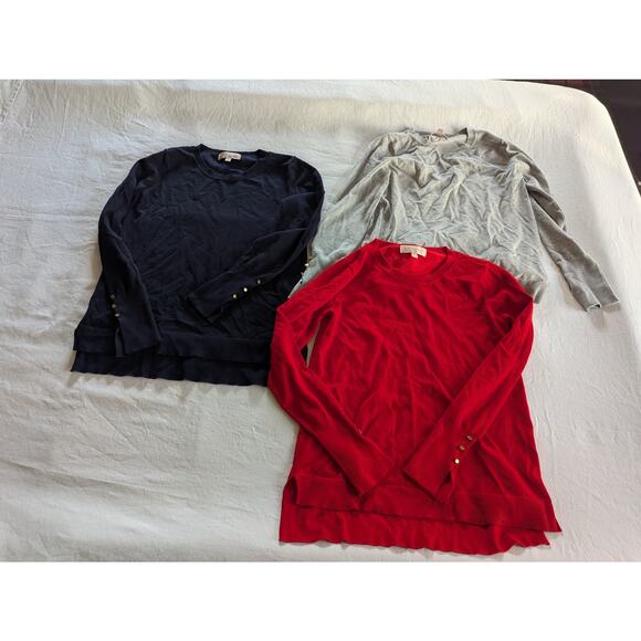 Philosophy Sweater Size S Lot Of 3 Bundle Gold Embellishments - Picture 1 of 14